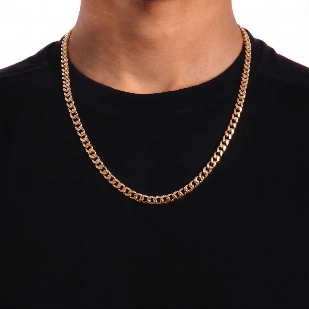 Most Popular Men's Chains: Which Style, and When to Wear It 2 gold cuban link chain for men