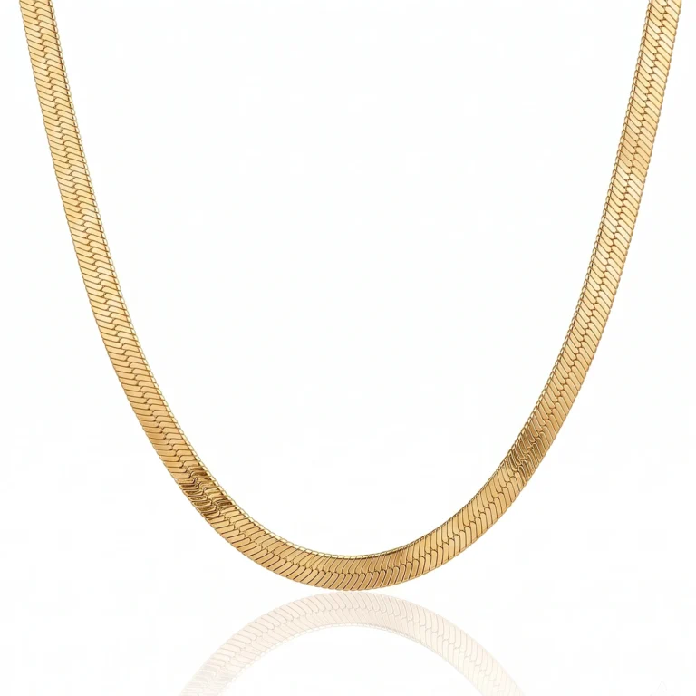 5mm gold herringbone chain