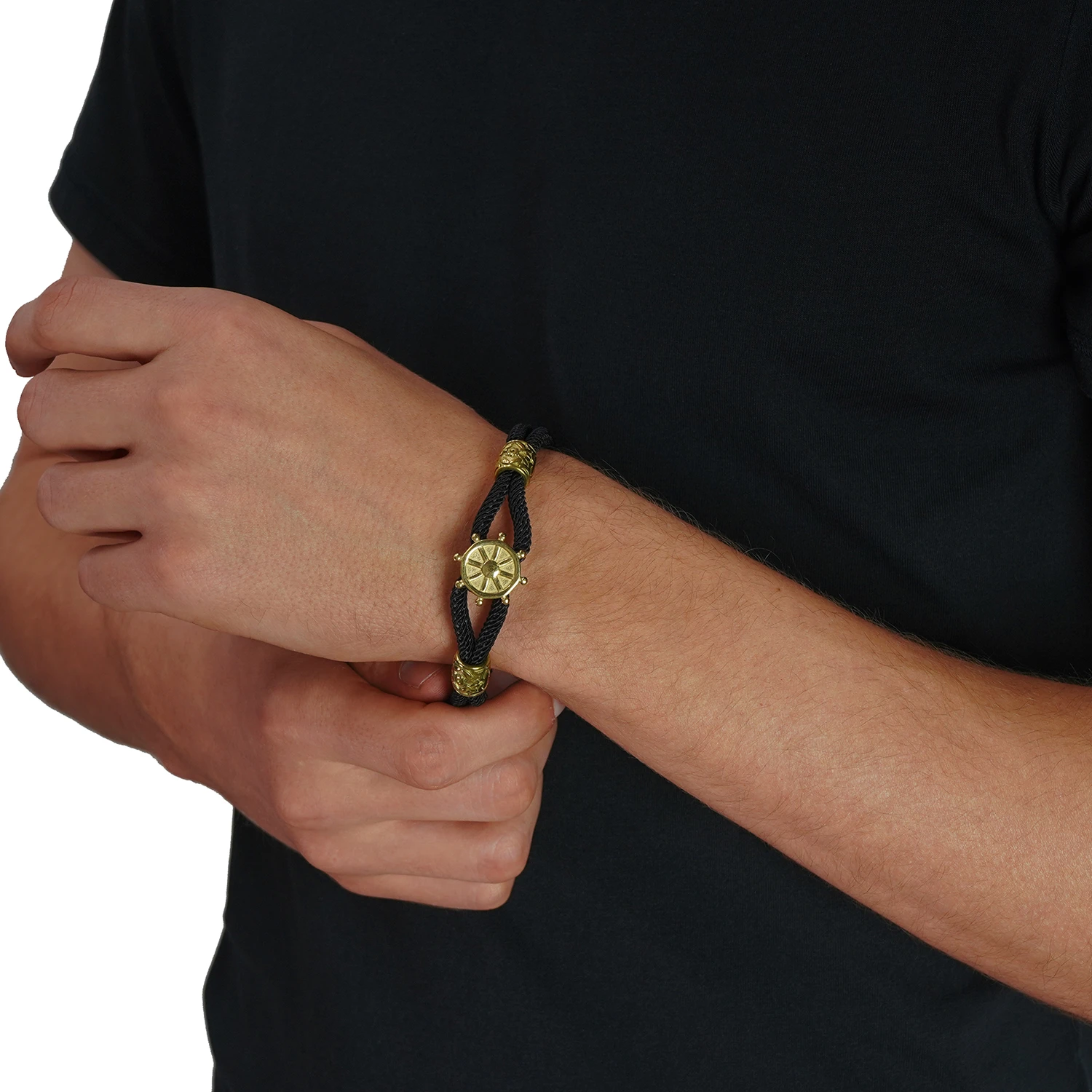 gold navy bracelet for men