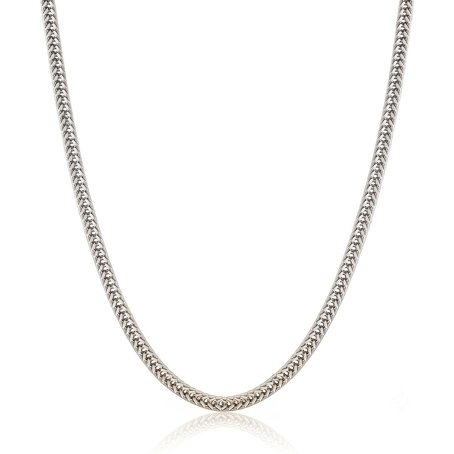 mens 4mm silver franco chain