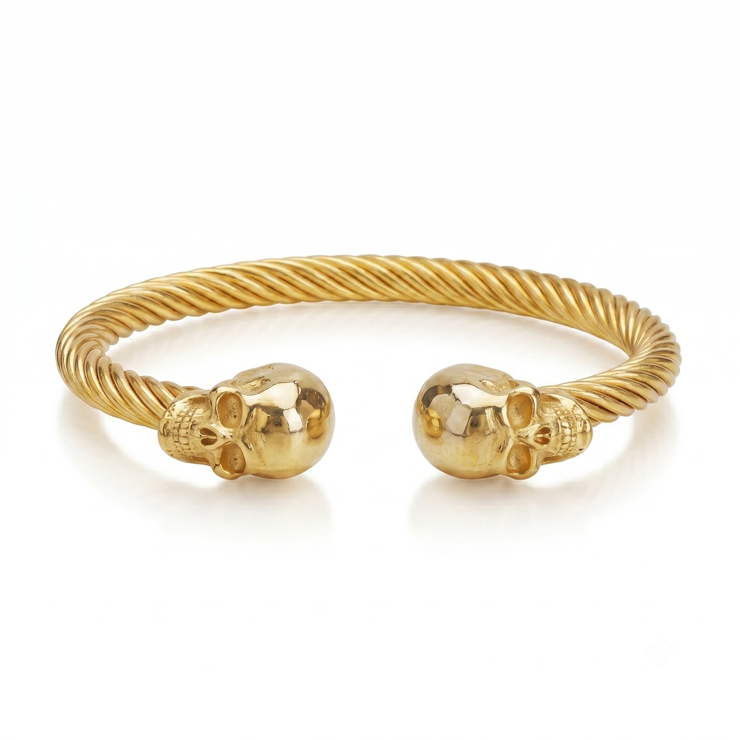 mens gold skull bracelet