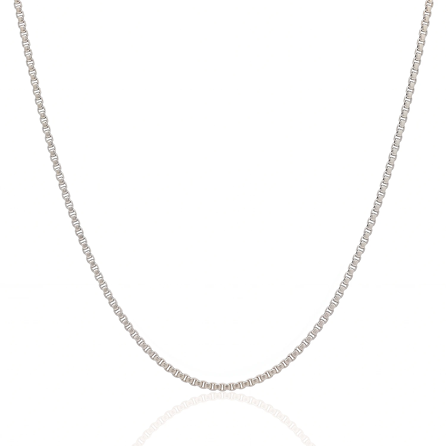 2mm silver box chain
