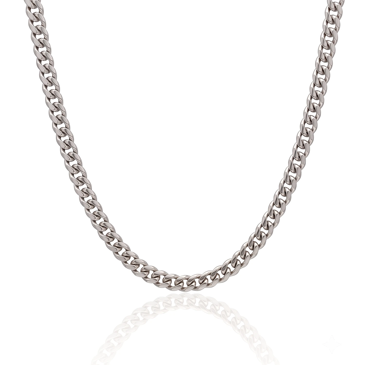 silver cuban link chain