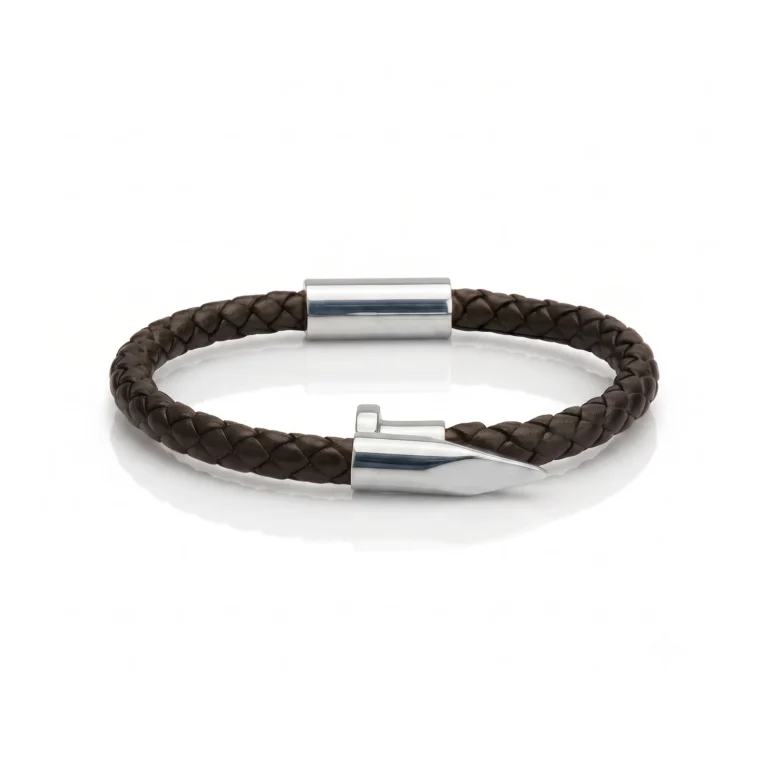silver nail bracelet