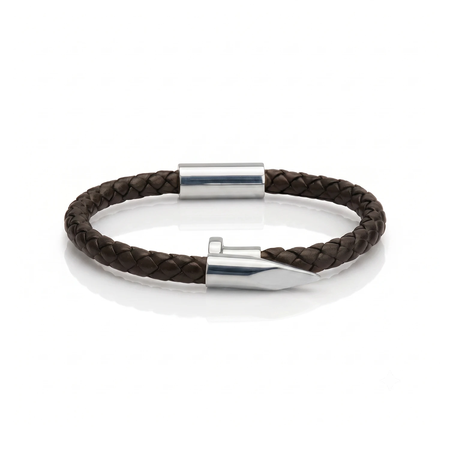 silver nail bracelet