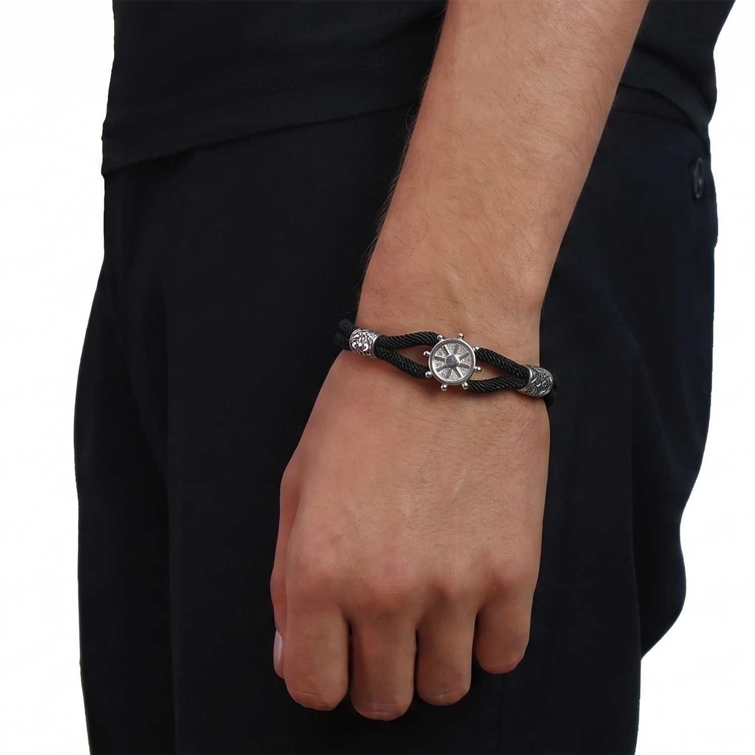 silver nautical bracelet