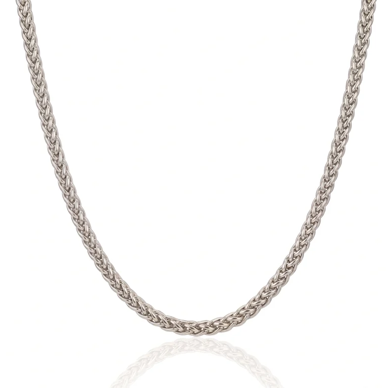 3mm silver wheat chain