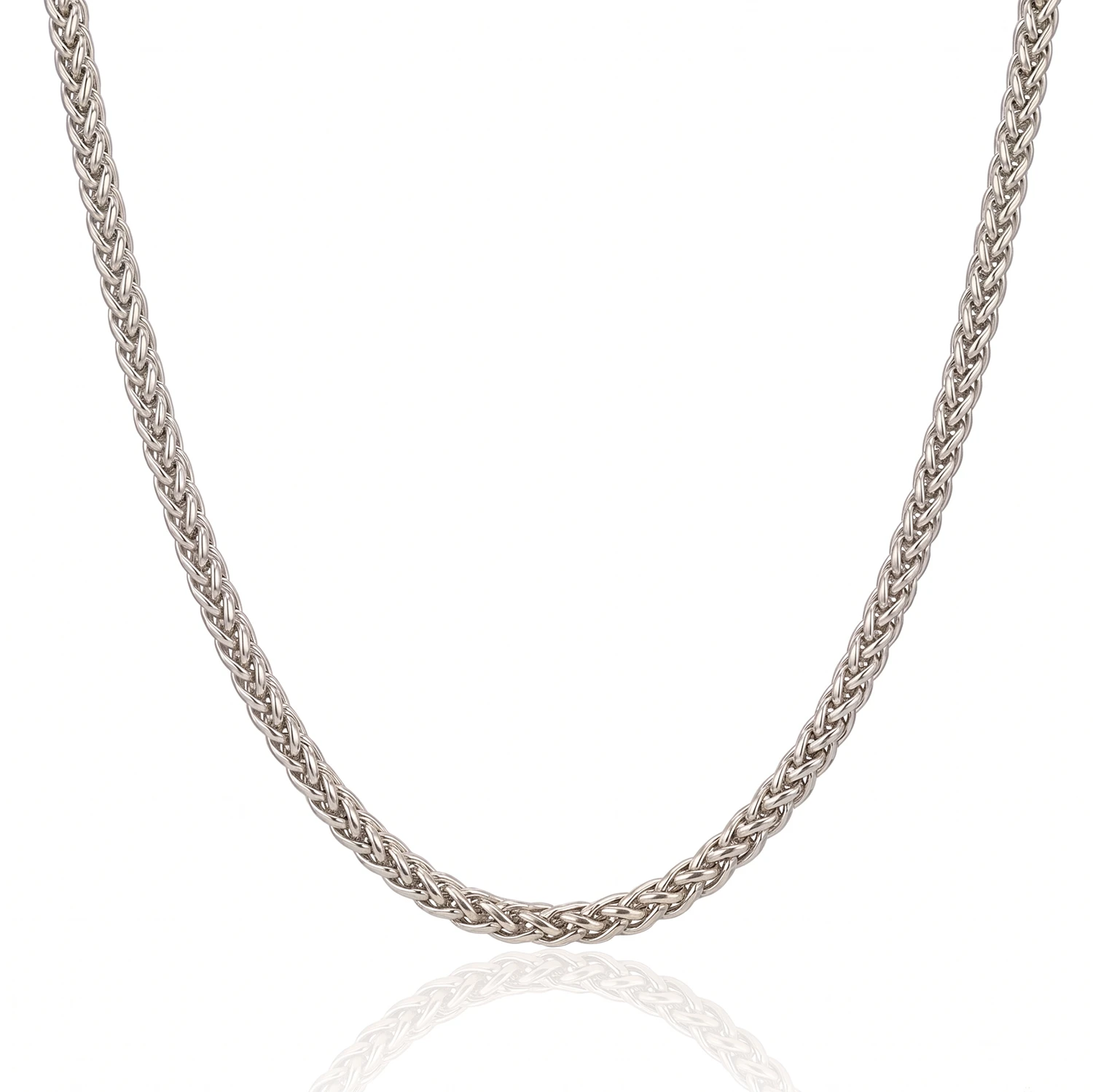 3mm silver wheat chain