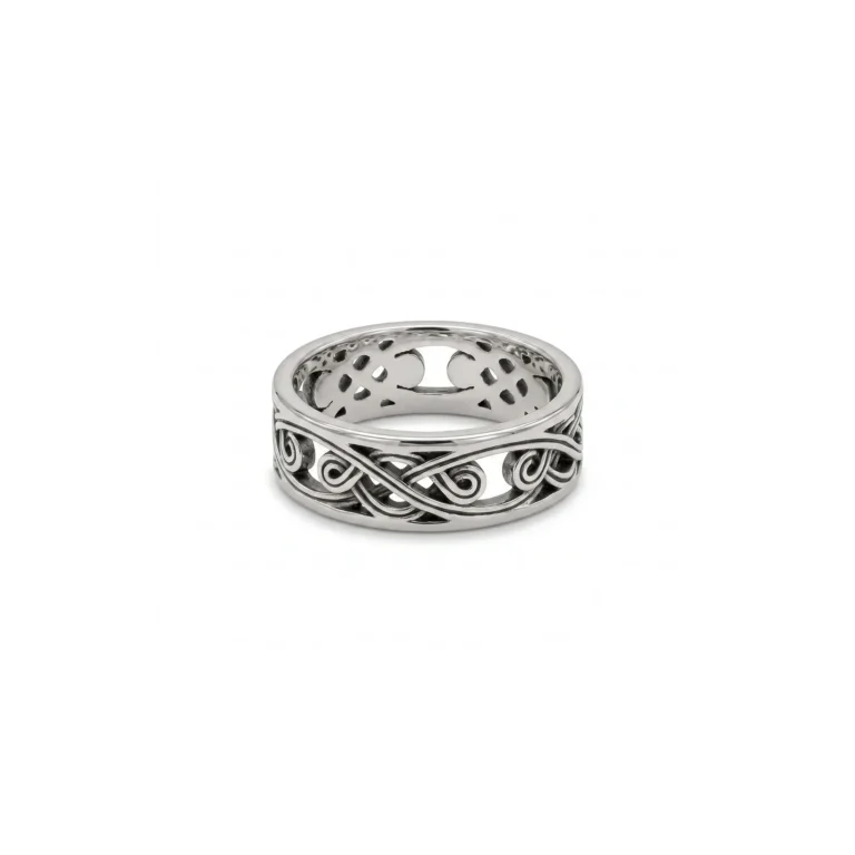Celtic Openwork Silver Ring