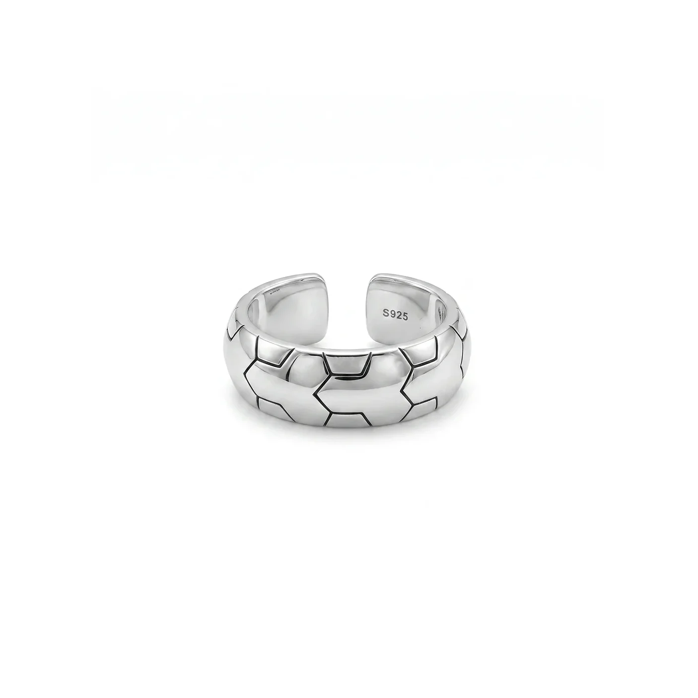 Fractured Mosaic Silver Ring