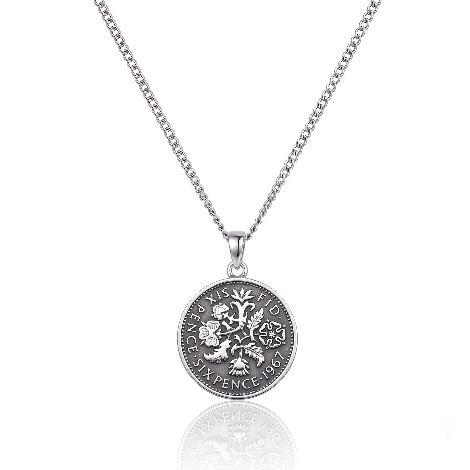 Lucky Sixpence Coin Necklace