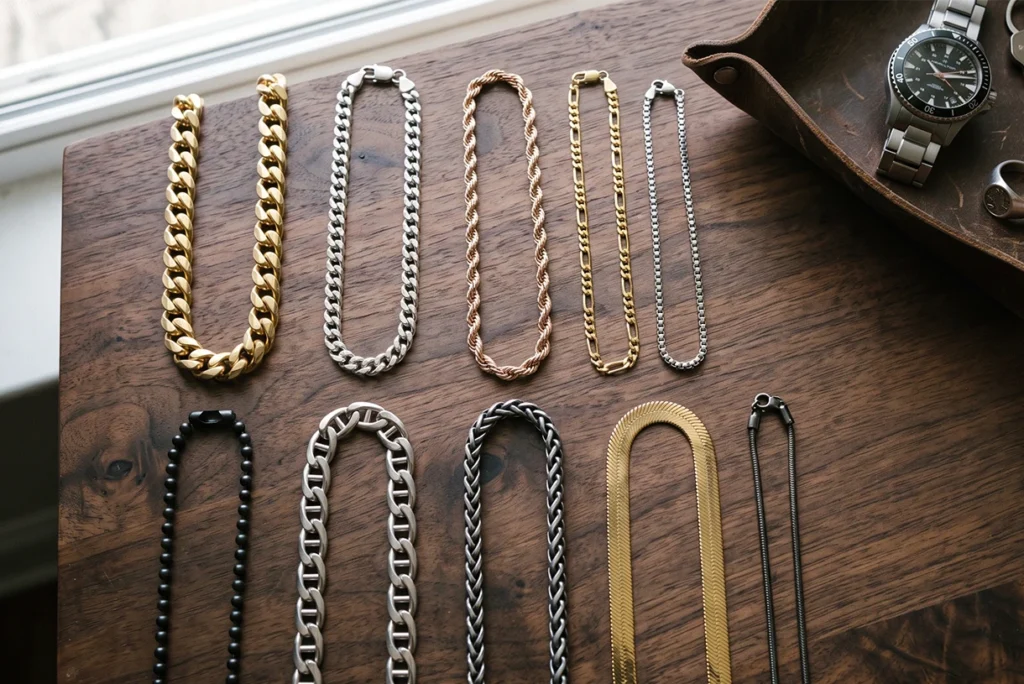 men's chain types